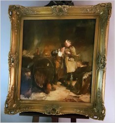 Malarstwo Aukcyjne! Próba Wina - Dickmeis Gerhard (Heinsberg 1918 - 1978 Jülich)