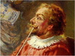 MALARSTWO RODZAJOWE! DYSPUTA PRZY WINIE - OSKAR URBAHN XIX/XXw.