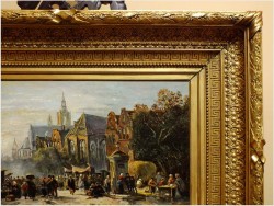 PAŁACOWE MALARSTWO! ANSICHT VON ANTWERPEN - MAX GAISSER (AUGSBURG 1857-1922 MUNICH)