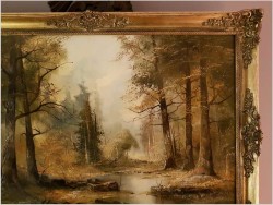 Duży Obraz! Tajemniczy Las - Josef Kugler *1913 (Österreich) Rozmiar XXL