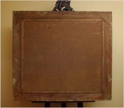 PIĘKNY KRAJOBRAZ W DUŻEJ BAROKOWEJ RAMIE ~ Carl Wilhelm Mosblech (1868-1934)