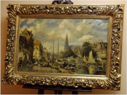 POLECAMY! ANSICHT VON ANTWERPEN - MAX GAISSER (AUGSBURG 1857-1922 MUNICH)