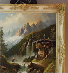 POLECAMY DO KOLEKCJI! WĘDKARZ W PITZTAL - GUSTAW WEISS/GUWE (1886-1973)