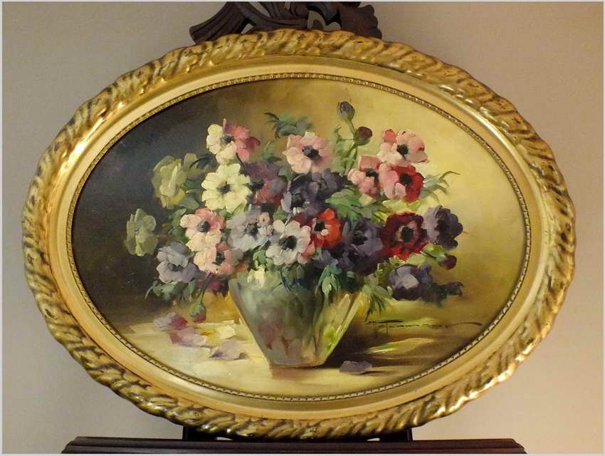 KOMPOZYCJA KWIATÓW W WAZONIE - HEDWIG PETERMANN (1877-1919)