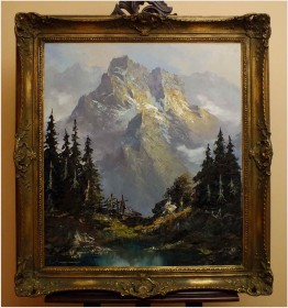 KRAJOBRAZ ALPEJSKI - org HERBERT UERPMANN (1911-1996)