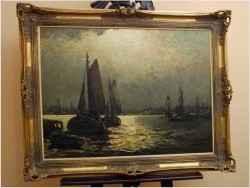 RARYTAS! NOKTURN MARYNISTYCZNY ! org HELMUT KALUZA 1912-1984 HAMBURG