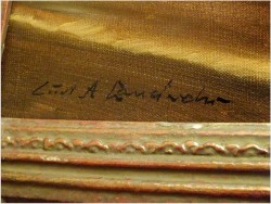 MALARSTWO RODZAJOWE - CURT AUGUST LANDWERH (Hereford 1920 - 1988)