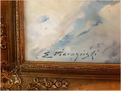 Polskie Malarstwo Aukcyjne! Pędząca Trojka - Edward Pierzyński (Polish, 1922- ??)