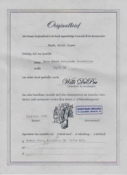 MEGA ROZMIAR! PRÓBA WINA U MNICHA - Willi DEPRÉ (1922-1995) + Originalbrief!