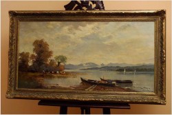 WIDOK NA JEZIORO BODENSEE (RANDOLF WEHN 1911-1987)