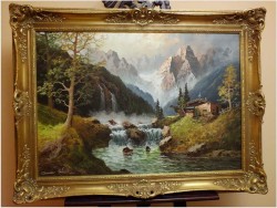 WODOSPADY, IM ÖTZTAL ~GUSTAW WEISS/GUWE (108cmx78cm)