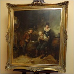 POZYCJA GODNA POLECANIA! GRA W KARTY - DICKMEIS GERHARD (Heinsberg 1918 – 1978 Jülich)