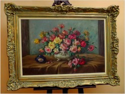 PIĘKNE RÓŻE W WAZONIE ~ MAURCE GOVERS (Ecole de Belgium)