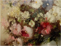 AUKCYJNY MALARZ! KWIATY W WAZONIE - Ingfried Paul HENZE-MORRO (1925-2013) CERTYFIKAT!