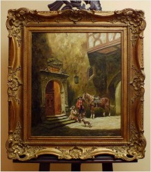 POLECAMY! PRZED OBERŻĄ ~ MAX OHMAYER *1903 (Akademie in München)