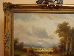 PIĘKNY SALONOWY KRAJOBRAZ -  HELMUT STADELHOFER (1914- 1979)