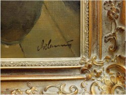 MALARSTWO AUKCYJNE! - SCENA RODZAJOWA! DICKMEIS GERHARD (1918-1978r.)