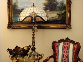 POLECAMY! DUŻA SALONOWA LAMPA TIFFANY