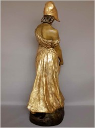 OKAZ MUZEALNY 75CM! DZIEWCZYNA Z DZBANEM -  Friedrich GOLDSCHEIDER (1845-1897)