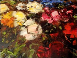 PAŁACOWE MALARSTWO! KWIATY W WAZONIE - Ingfried Paul HENZE-MORRO (1925-2013) CERTYFIKAT!