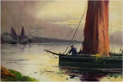 POLECAMY! MARYNISTYKA, ŁODZIE - ERNST HUGO LORENZ MUROWANA ( *1872 Murowana Goślina)