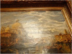 WIDOK NA GRAND CANAL Z BAZYLIKĄ SANTA MARIA DELLA SALUTE  - Karl Kaufmann (Österreich,  1843–1901/05)