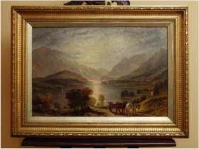 ROMANTYCZNY KRAJOBRAZ - John LANGSTAFFE (British,1849-1912) No:1