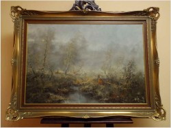 MALARSTWO AUKCYJNE! BAŻANTY - H. HANSUNG *1924