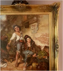 Polecamy Arcydzieło Aukcyjne! Dziewczyna i Chłopak - Dickmeis Gerhard (1918 - 1978)