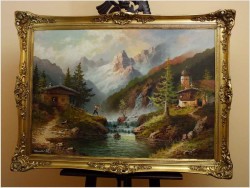 WODOSPADY W PITZTAL Z WĘDKARZEM! - GUSTAW WEISS/GUWE (120cmx90cm)