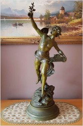 UNIKAT W SKLEPIE! DUŻA METROWA FIGURA W/G LOUIS AUGUSTE MOREAU XIXw.