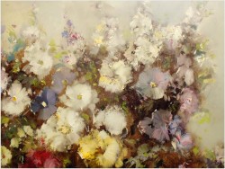 AUKCYJNY MALARZ! KWIATY W WAZONIE - Ingfried Paul HENZE-MORRO (1925-2013) CERTYFIKAT!