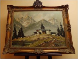 POLECAMY! KRAJOBRAZ ALPEJSKI -  WOLFGANG HEINZ UNGER *1929