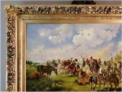 Batalistyka! ★ Rudolf Alfred HÖGER (1877-1930 Wiedeń) Rozmiar 130x100