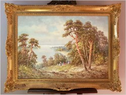 Polecamy wyjątkowy obraz olejny! Piknik - Horst Hartung (*1921 Berlin)