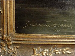 ROMANTYZM! PEJZAŻ ZE SZTAFAŻEM ~ KARL SCHMIDBAUER (Österreich 1921-1998)