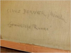 MALARSTWO RODZAJOWE! GEMÜTLICHE RUNDE - (Claüs BERNER XIX/XXw.) München