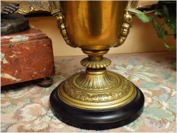 MOSIĘŻNA LAMPA NAFTOWA O PODSTAWIE MARMUROWEJ L&B *1883r.