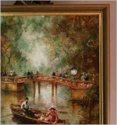 Parkowa Scena Rodzajowa - Oryg.Christian Jereczek (Henriot) *1935