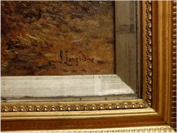 ROMANTYCZNY KRAJOBRAZ - John LANGSTAFFE (British,1849-1912) No:2