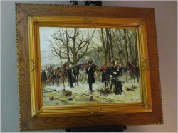 MALARSTWO BATALISTYCZNE, MELDUNEK - THEODOR BREIDWISER (WIEDEŃ, 1847-1930)