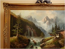 WASSERFALL IM PITZTAL ~ GUSTAW WEISS/GUWE