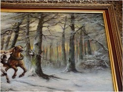 PRZEJAŻDŻKA SANIAMI ZIMĄ - HEINZ STIENEN *1918 DRESDEN