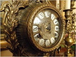 POLECAMY! PAŁACOWY ZEGAR Z KANDELABRAMI - (FHS HERMLE &SOHN) 15KG