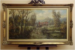 DUŻA PANORAMA! WYJAZD NA POLOWANIE - WLADIMIR GRECHOW (*1917 IN MOSCOW)