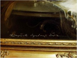 Pałacowe malarstwo, kwiaty w wazonie - Kömpöczy Balogh Endre (Hungary,1911-1977)  120cm x 100cm