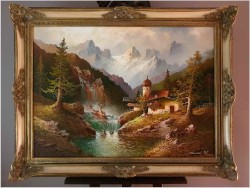 Wodospady W Pitztal z Widokiem na Wildgrat - Gustaw Weiss/Guwe XXL