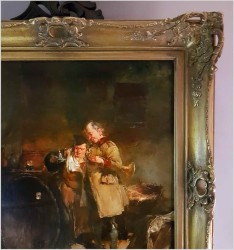 Malarstwo Aukcyjne! Próba Wina - Dickmeis Gerhard (Heinsberg 1918 - 1978 Jülich)