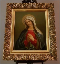 Malarstwo Sakralne - Matka Boska Modląca Się XIXw.