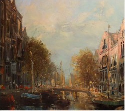 MEGA RARYTAS! KANAŁY AMSTERDAMU! DICKMEIS GERHARD (1918-1978r.)